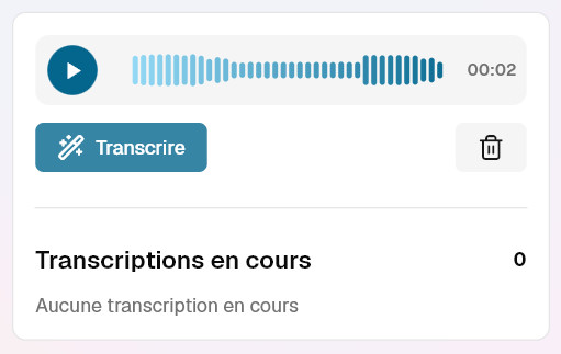 File d'attente et lecteur audio